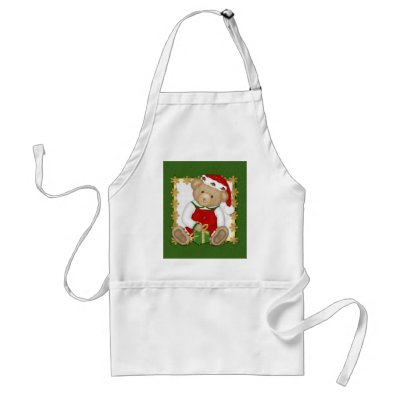 Beary Merry Christmas - Boy Teddy Apron by Spice