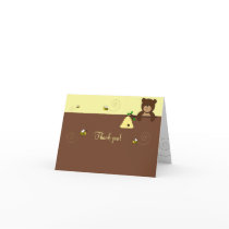 BEARY SWEET BEAR & BEE Folded Thank you note