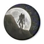 Beast at Full Moon Refrigerator Magnets