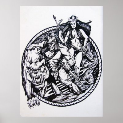 BeastMaster Print by LeeCarvel