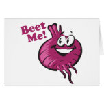 Beat Me funny beet cartoon Greeting Cards
