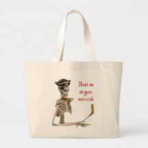 Beat Me Hockey Pirate Tote Bag