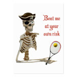 Beat Me Tennis Pirate business cards