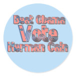 Beat Obama Vote Herman Cain Sticker