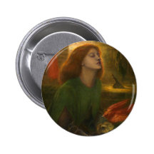 Beata Beatrix - Dante Gabriel Rossetti Pinback Button