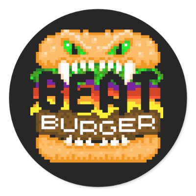Beatburger Bites Back Monster Logo Sticker by Supermarket_AV