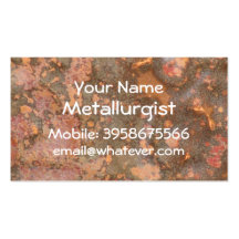 Beaten Copper Business Card Templates