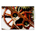 Beaten Up Clock Gears cards