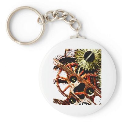 Beaten Up Clock Gears Key Chains by Awesome_Clothes