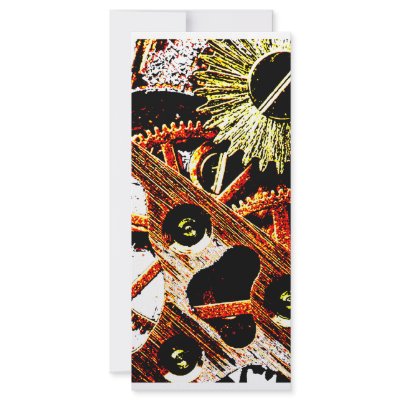 Beaten Up Clock Gears Full Color Rack Card by Awesome_Clothes