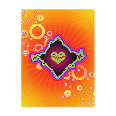 beating heart postcards by karmaboi79