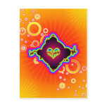 beating heart postcards