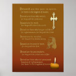 Beatitudes art poster posters