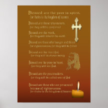 Beatitudes art poster