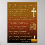 Beatitudes Christian poster posters