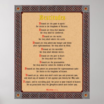 Beatitudes Print by Dan54