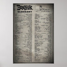 Beatnik Glossary (poster)