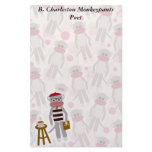 Beatnik Sock Monkey Stationery