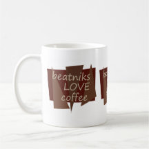Beatniks love coffee coffee mug