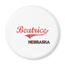 Beatrice Nebraska City Classic Fridge Magnet