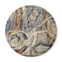 Beatrice Speaks Of Her Car To Dante By Blake Refrigerator Magnets