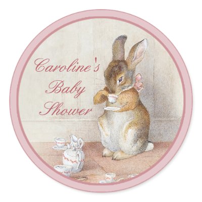 Beatrix Potter Baby Shower DIY Cupcake Toppers by imagina