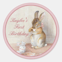 Beatrix Potter Custom Birthday DIY Cupcake Toppers Stickers