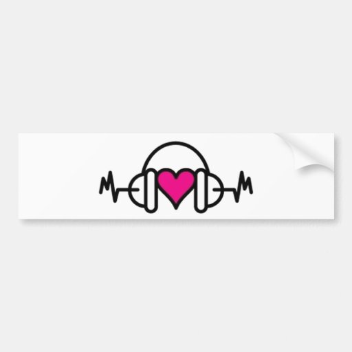 Beats of love Bumper Sticker