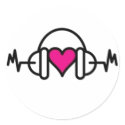 Beats of love Sticker
