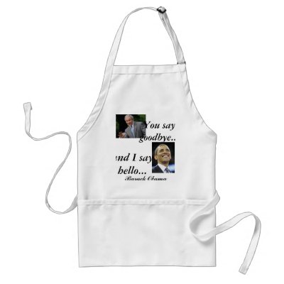 Beattles You Say Goodbye, and I Say Hello Apron by maiasmall