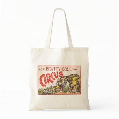Beatty Cole Circus - 1903 - distressed Canvas Bags by vintageurban