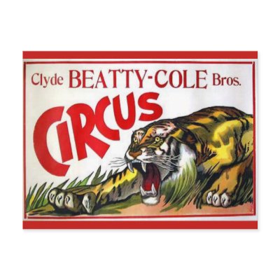Beatty Cole Circus Post Card by vintageurban