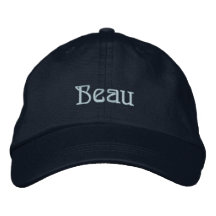 BEAU Name Designer Cap Embroidered Hat