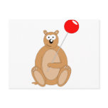 Beau the Bear with a LollyPop postcards