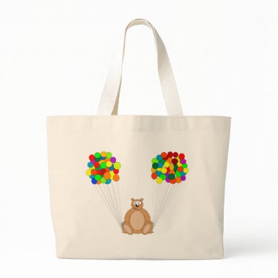 Beau the Bear with Balloons Bags by TotsTs