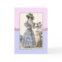 Beautiful 18th Century Women in Hats Birthday Card