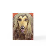 Beautiful Afghan Hound Greeting Card