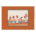Beautiful African women collecting water Greeting Card