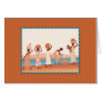 Beautiful African women collecting water Greeting Card