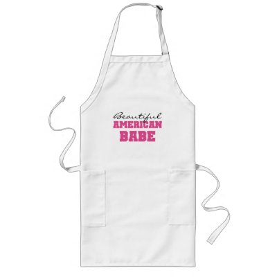 Beautiful American Babe Apron by world_wide