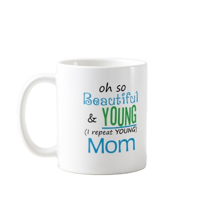 Beautiful and Young Mum Mugs by MotherandFatherGifts