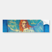 Beautiful Angel art glorious painting by Van Gogh Bumper Sticker
