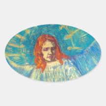 Beautiful Angel art glorious painting by Van Gogh Sticker