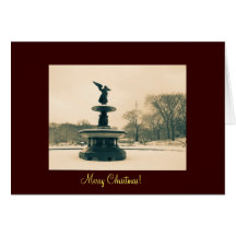 Beautiful Angel Christmas Card - Central Park