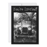 Beautiful Antique Car Photo Invite