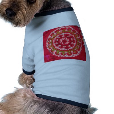 Beautiful Antique Turkish Kilim circa 1750 Doggie Tee Shirt by oldsaltydog