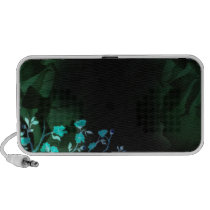 Beautiful Aquamarine floral speaker speakers