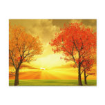 Beautiful autumn scenery postcard
