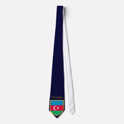 Beautiful Azerbaijan Flag Neckties by GrooveMaster