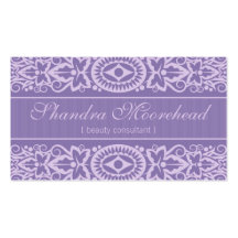 Beautiful Azure Beauty Consultant Business Card